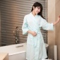 **％ 纯棉网销供货一件代发*货源新品 平纹格女士浴袍
