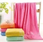 2018厂家** 纯棉 柔软吸水蘑菇素色大浴巾批发 回礼赠品